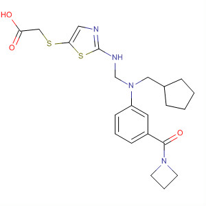 Acetic acid,2-[[2-[[[[3-(1-azetidinylcarbonyl)phenyl](cyclopentylmethyl)amino]carbonyl]amino]-5-thiazolyl]thio]-