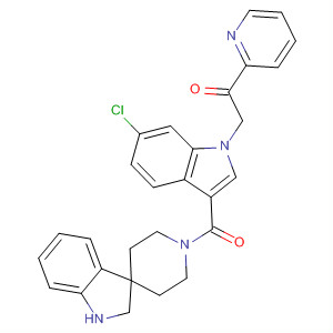 Ethanone,2-[6-chloro-3-[(1,2-dihydrospiro[3H-indole-3,4'-piperidin]-1'-yl)carbonyl]-1H-indol-1-yl]-1-(2-pyridinyl)-