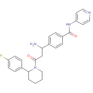 Benzamide,4-[1-amino-3-[2-(4-fluorophenyl)-1-piperidinyl]-3-oxopropyl]-N-4-pyridinyl-