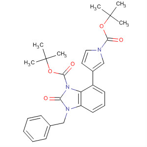 1H-Benzimidazole-1-carboxylic acid,7-[1-[(1,1-dimethylethoxy)carbonyl]-1H-pyrrol-3-yl]-2,3-dihydro-2-oxo-3-(phenylmethyl)-, 1,1-dimethylethyl ester