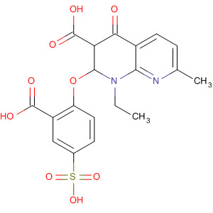 1,8-Naphthyridine-3-carboxylic acid,2-(2-carboxy-4-sulfophenoxy)-1-ethyl-1,2,3,4-tetrahydro-7-methyl-4-oxo-