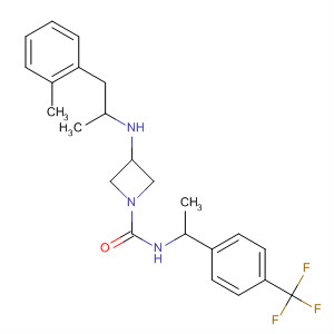 1-Azetidinecarboxamide,3-[[1-methyl-2-(2-methylphenyl)ethyl]amino]-N-[1-[4-(trifluoromethyl)phenyl]ethyl]-