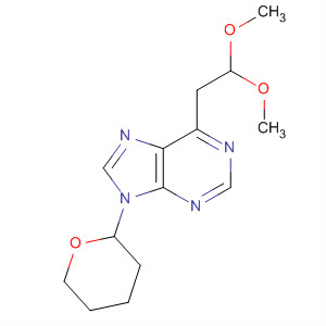 9H-Purine, 6-(2,2-dimethoxyethyl)-9-(tetrahydro-2H-pyran-2-yl)-