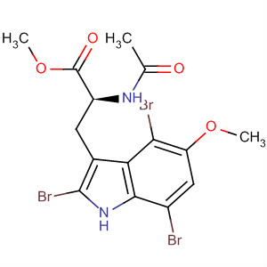 L-Tryptophan, N-acetyl-2,4,7-tribromo-5-methoxy-, methyl ester
