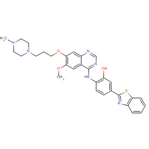 Phenol,5-(2-benzothiazolyl)-2-[[6-methoxy-7-[3-(4-methyl-1-piperazinyl)propoxy]-4-quinazolinyl]amino]-