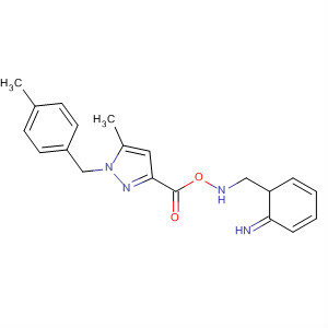 1H-Pyrazole-3-carboxylic acid, 5-methyl-1-[(4-methylphenyl)methyl]-,(iminophenylmethyl)azanyl ester