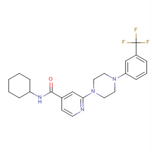 4-Pyridinecarboxamide,N-cyclohexyl-2-[4-[3-(trifluoromethyl)phenyl]-1-piperazinyl]-