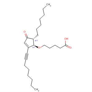 Pentanoic acid,5-[[(1R,5R)-5-heptyl-2-(1-octyn-1-yl)-4-oxo-2-cyclopenten-1-yl]oxy]-, rel-