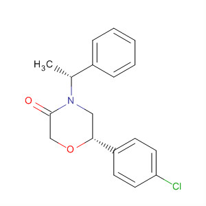 3-Morpholinone, 6-(4-chlorophenyl)-4-[(1R)-1-phenylethyl]-, (6S)-