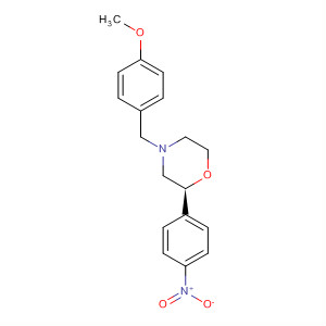 Morpholine, 4-[(4-methoxyphenyl)methyl]-2-(4-nitrophenyl)-, (2S)-