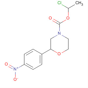 4-Morpholinecarboxylic acid, 2-(4-nitrophenyl)-, 1-chloroethyl ester,(2S)-