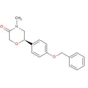 3-Morpholinone, 4-methyl-6-[4-(phenylmethoxy)phenyl]-, (6R)-