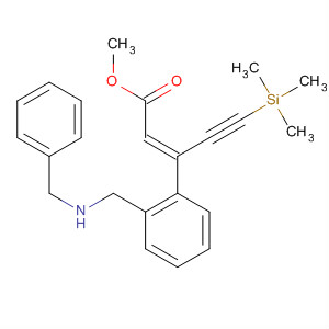 2-Penten-4-ynoic acid,3-[2-[[(phenylmethyl)amino]methyl]phenyl]-5-(trimethylsilyl)-, methylester, (2Z)-