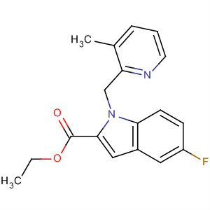 1H-Indole-2-carboxylic acid, 5-fluoro-1-[(3-methyl-2-pyridinyl)methyl]-,ethyl ester