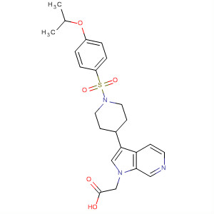 1H-Pyrrolo[2,3-c]pyridine-1-acetic acid,3-[1-[[4-(1-methylethoxy)phenyl]sulfonyl]-4-piperidinyl]-