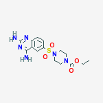 ethyl 4-[(2,4-diaminoquinazolin-6-yl)sulfonyl]piperazine-1-carboxylate