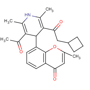 4H-1-Benzopyran-4-one,8-[3-acetyl-5-(2-cyclobutylacetyl)-1,4-dihydro-2,6-dimethyl-4-pyridinyl]-2-methyl-
