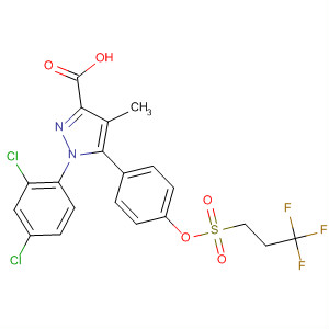 1H-Pyrazole-3-carboxylic acid,1-(2,4-dichlorophenyl)-4-methyl-5-[4-[[(3,3,3-trifluoropropyl)sulfonyl]oxy]phenyl]-