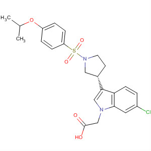 1H-Indole-1-acetic acid,6-chloro-3-[(3R)-1-[[4-(1-methylethoxy)phenyl]sulfonyl]-3-pyrrolidinyl]-