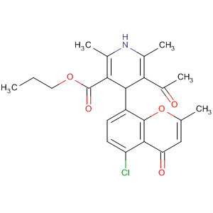 3-Pyridinecarboxylic acid,5-acetyl-4-(5-chloro-2-methyl-4-oxo-4H-1-benzopyran-8-yl)-1,4-dihydro-2,6-dimethyl-, propyl ester