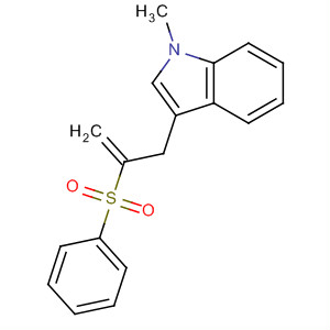 1H-Indole, 1-methyl-3-[2-(phenylsulfonyl)-2-propen-1-yl]-