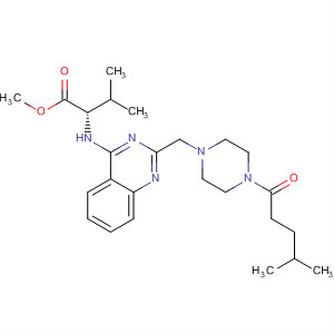 L-Valine,N-[2-[[4-(4-methyl-1-oxopentyl)-1-piperazinyl]methyl]-4-quinazolinyl]-,methyl ester