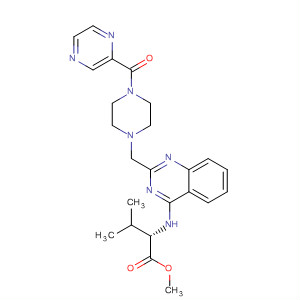 L-Valine,N-[2-[[4-(2-pyrazinylcarbonyl)-1-piperazinyl]methyl]-4-quinazolinyl]-,methyl ester
