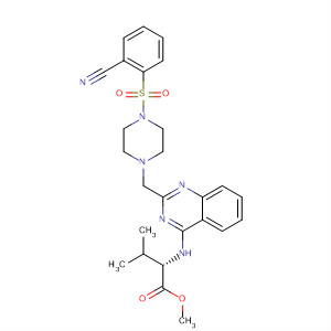 L-Valine,N-[2-[[4-[(2-cyanophenyl)sulfonyl]-1-piperazinyl]methyl]-4-quinazolinyl]-,methyl ester