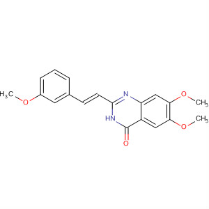 4(3H)-Quinazolinone,6,7-dimethoxy-2-[(1E)-2-(3-methoxyphenyl)ethenyl]-