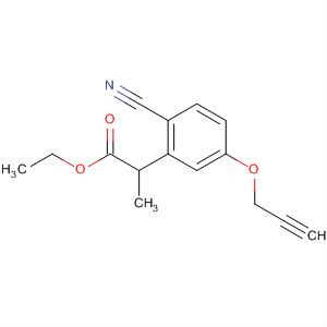 Benzenepropanoic acid, a-cyano-4-(2-propyn-1-yloxy)-, ethyl ester