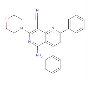 1,6-Naphthyridine-8-carbonitrile,5-amino-7-(4-morpholinyl)-2,4-diphenyl-