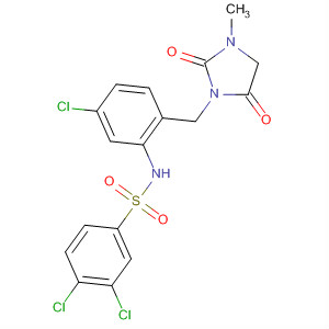 Benzenesulfonamide,3,4-dichloro-N-[5-chloro-2-[(3-methyl-2,5-dioxo-1-imidazolidinyl)methyl]phenyl]-