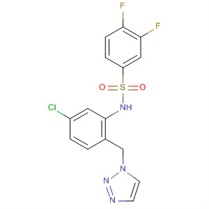 Benzenesulfonamide,N-[5-chloro-2-(1H-1,2,3-triazol-1-ylmethyl)phenyl]-3,4-difluoro-