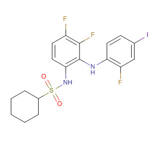 Cyclohexanesulfonamide,N-[3,4-difluoro-2-[(2-fluoro-4-iodophenyl)amino]phenyl]-