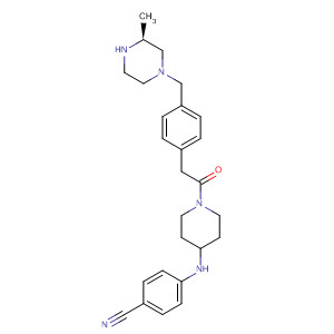 Benzonitrile,4-[[1-[2-[4-[[(3S)-3-methyl-1-piperazinyl]methyl]phenyl]acetyl]-4-piperidinyl]amino]-