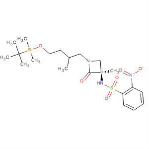 Benzenesulfonamide,N-[(3R)-1-[(1R)-1-[[[(1,1-dimethylethyl)dimethylsilyl]oxy]methyl]-2-methylpropyl]-3-methyl-2-oxo-3-azetidinyl]-2-nitro-