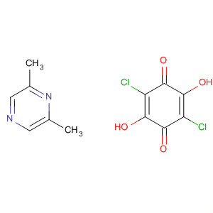 2,5-Cyclohexadiene-1,4-dione, 2,5-dichloro-3,6-dihydroxy-, compd.with 2,6-dimethylpyrazine (1:1)