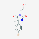 5-(4-bromophenyl)-3-(2-hydroxyethyl)-5-methylimidazolidine-2,4-dione