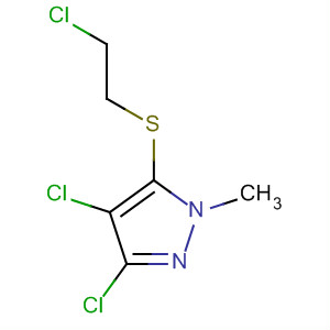 1H-Pyrazole, 3,4-dichloro-5-[(2-chloroethyl)thio]-1-methyl-