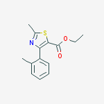 2-METHYL-4-(2-METHYLPHENYL)-5-THIAZOLECARBOXYLIC ACID ETHYL ESTER