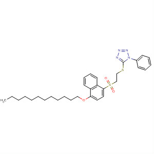 1H-Tetrazole,5-[[2-[[4-(dodecyloxy)-1-naphthalenyl]sulfonyl]ethyl]thio]-1-phenyl-