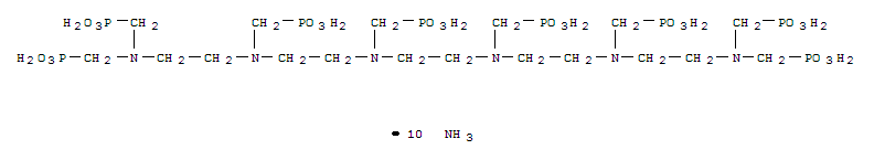 decaammonium [2,5,8,11,14,17-hexakis(phosphonatomethyl)-2,5,8,11,14,17-hexaazaoctadecane-1,18-diyl]bisphosphonate