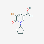 5-bromo-1-cyclopentyl-1,6-dihydro-6-oxo-3-Pyridinecarboxylic acid