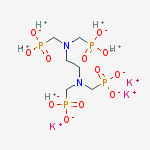 Tripotassium;hydron;n,n,n',n'-tetrakis(phosphonatomethyl)ethane-1,2-diamine
