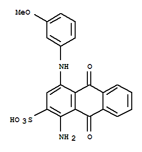 1-amino-4-m-anisidino-9,10-dihydro-9,10-dioxoanthracene-2-sulphonic acid