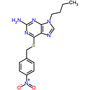 9-butyl-6-[(4-nitrobenzyl)sulfanyl]-9H-purin-2-amine