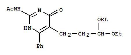 N-[5-(3,3-diethoxypropyl)-4-oxo-6-phenyl-1,4-dihydropyrimidin-2-yl]acetamide