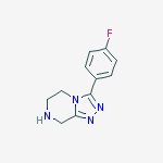 1,2,4-TRIAZOLO[4,3-A]PYRAZINE, 3-(4-FLUOROPHENYL)-5,6,7,8-TETRAHYDRO-