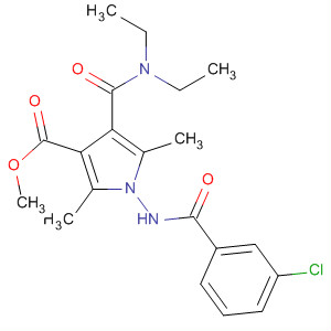 1H-Pyrrole-3-carboxylic acid,1-[(3-chlorobenzoyl)amino]-4-[(diethylamino)carbonyl]-2,5-dimethyl-,methyl ester
