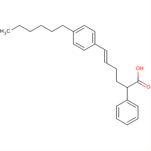 Benzenebutanoic acid, 4-[2-(4-hexylphenyl)ethenyl]-, (E)-